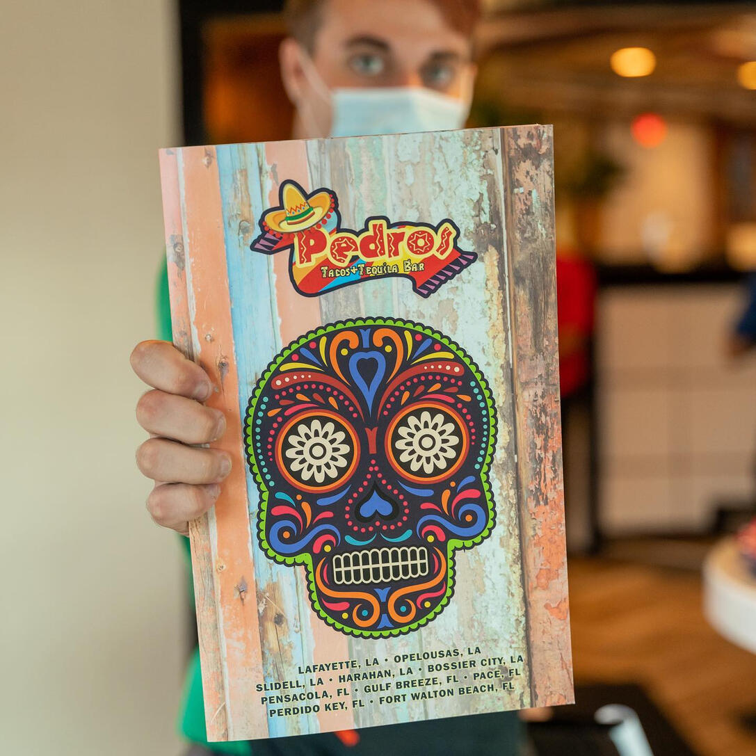 Menu, Pedro's Tacos & Tequila